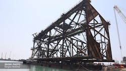 WHP1 platform jacket will soon be loaded out WHP1 platform jacket will soon be loaded out