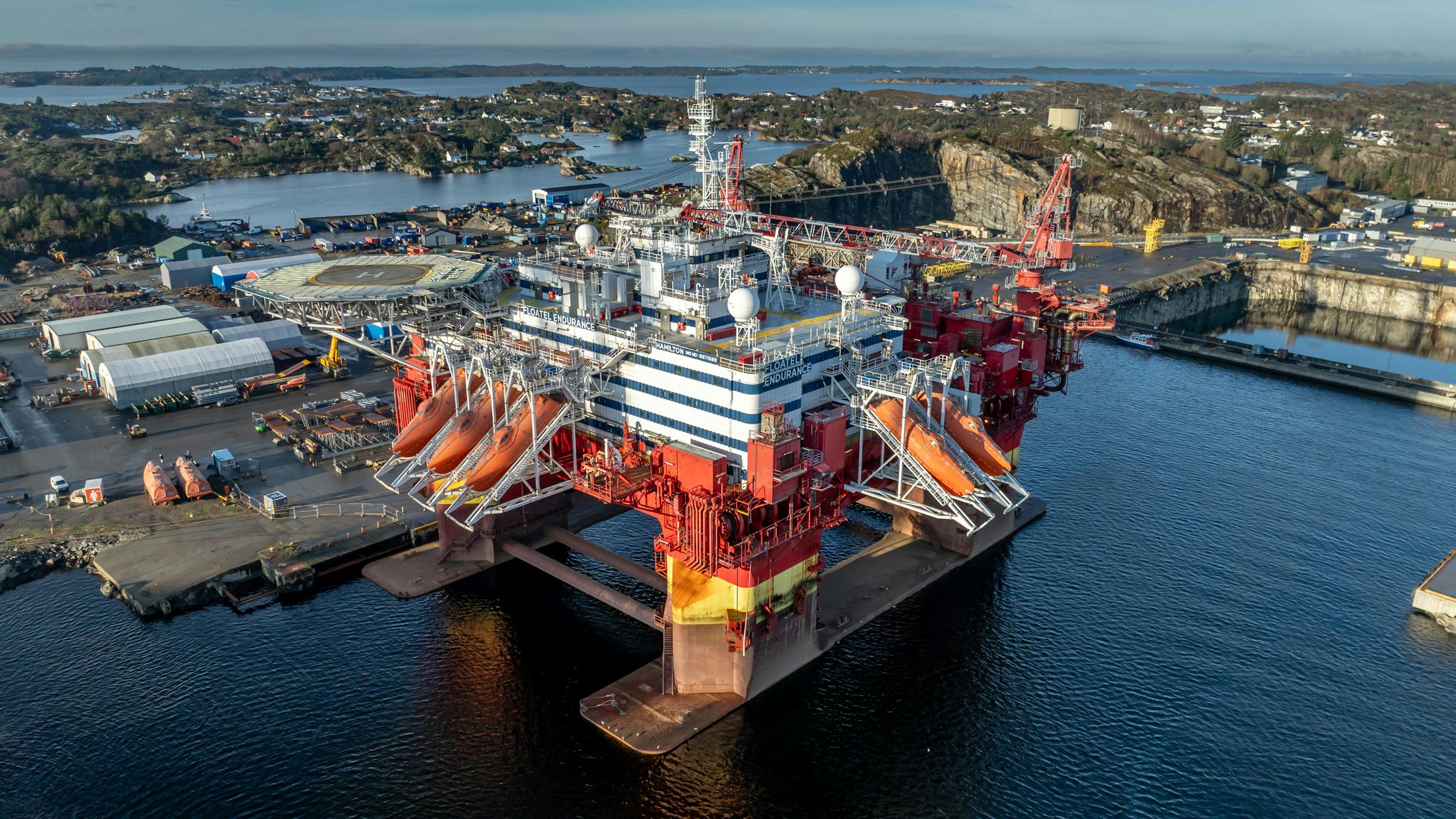 the Floatel Endurance rig