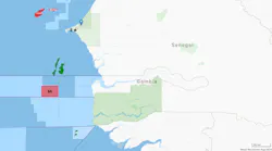 Map: The Gambia A4 license