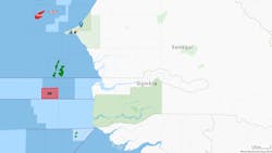 Map: The Gambia A4 license Map: The Gambia A4 license