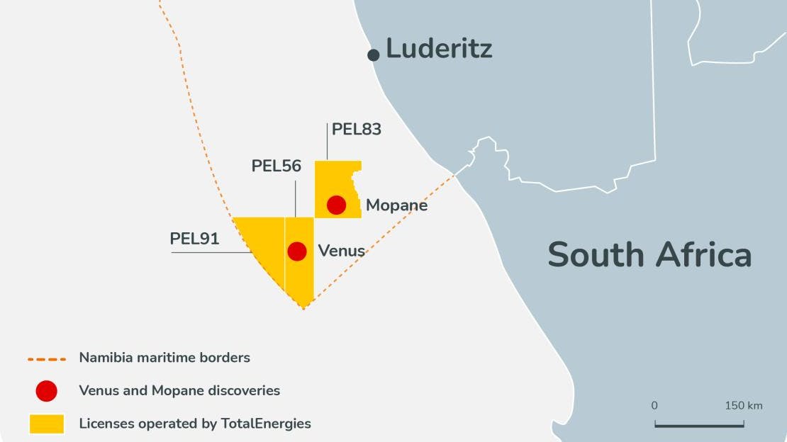 TotalEnergies' Namibia PEL83 map
