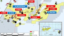 Prime Natuna Energy's Block B map Prime Natuna Energy's Block B map