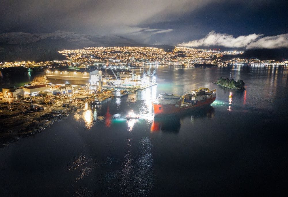 Nexans Electra cable-laying vessel Nexans Electra cable-laying vessel