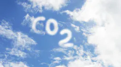 Carbon dioxide symbol in the sky Carbon dioxide symbol in the sky