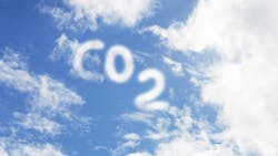 Carbon dioxide symbol in the sky Carbon dioxide symbol in the sky