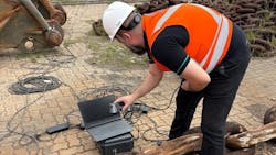 Intermoor worker performs quality assurance for Petrobras Intermoor worker performs quality assurance for Petrobras