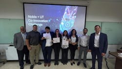 1st place winners with Noble staff and mentors 1st place winners with Noble staff and mentors