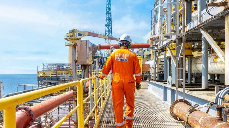 SBM Offshore worker on an FPSO