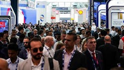 ADIPEC exhibition crowd ADIPEC exhibition crowd