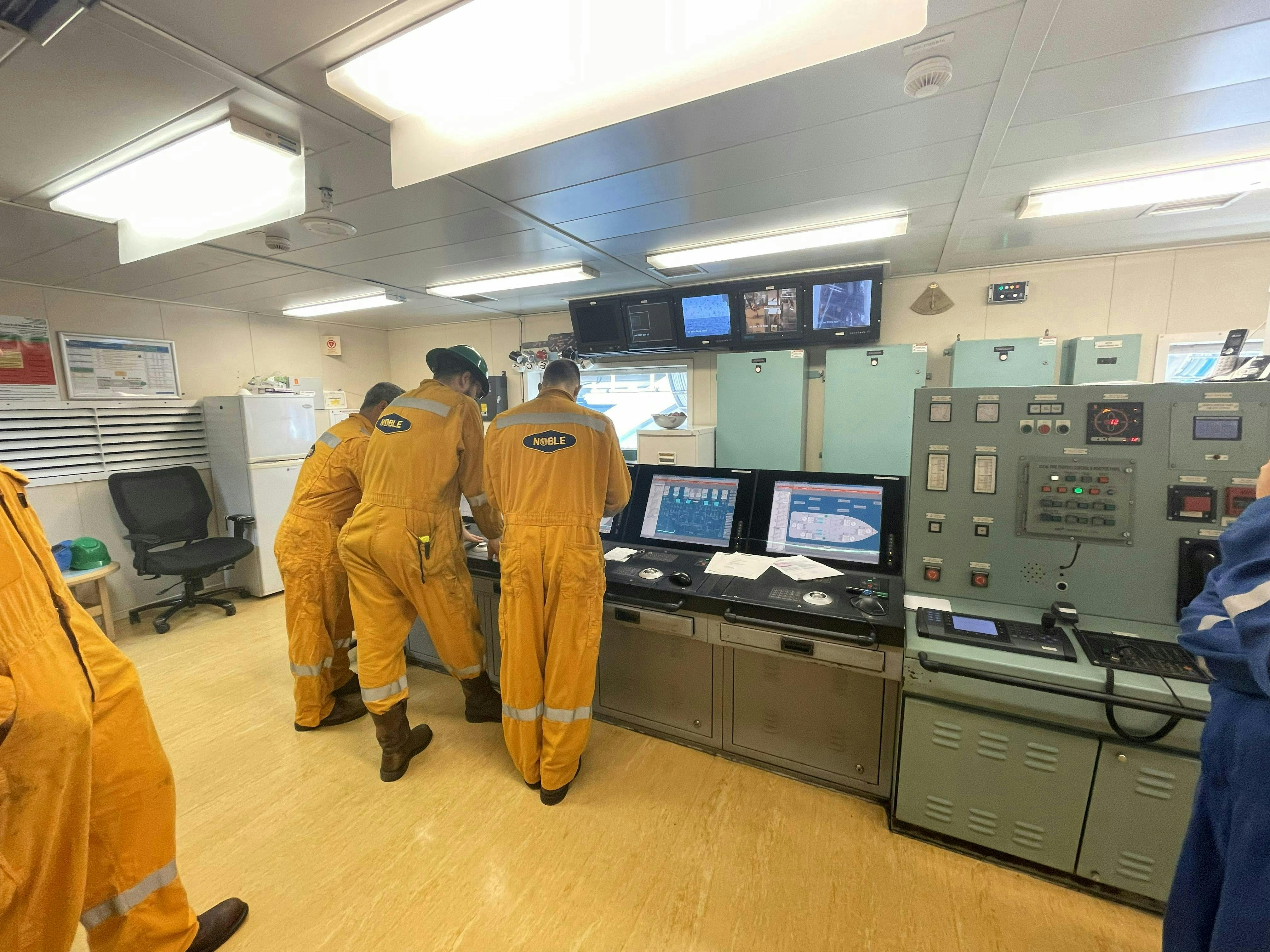 Drillship Engine Control Room Drillship Engine Control Room