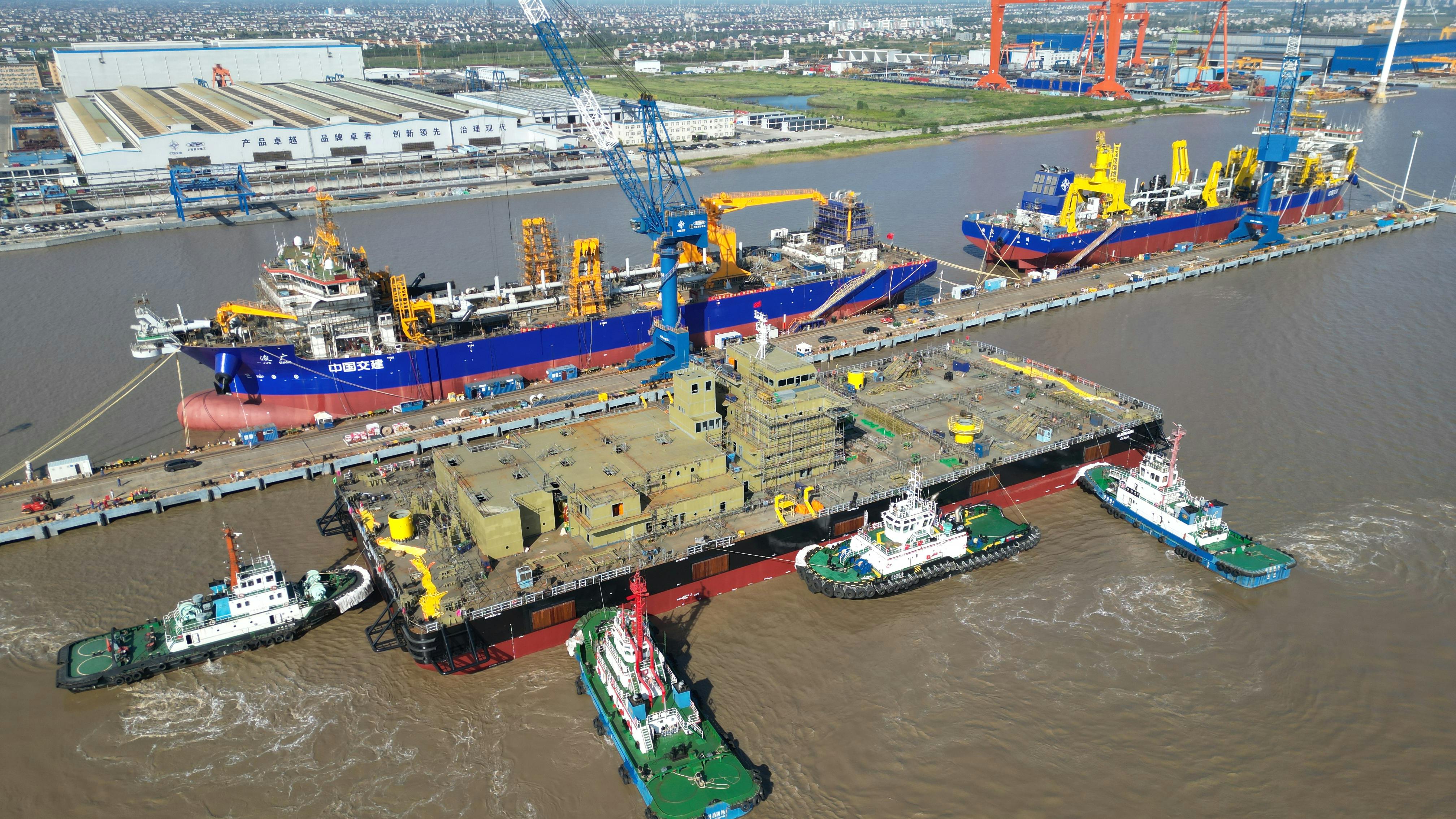 Floating crane vessel launched in Dubai