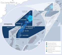 Cuu Long Basin map Cuu Long Basin map