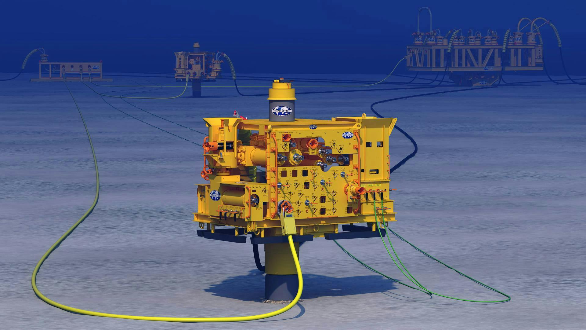 Trendsetter subsea tree in field Trendsetter subsea tree in field