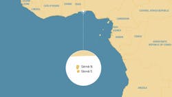 Map of Seme Field offshore Benin, West Africa Map of Seme Field offshore Benin, West Africa
