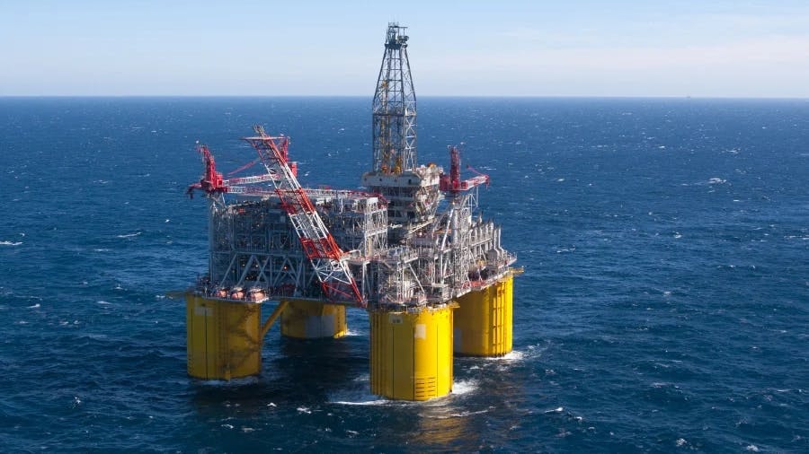 Olympus TLP deepwater oil and gas production and drilling facility