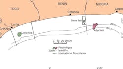 Rex International's offshore Benin map Rex International's offshore Benin map