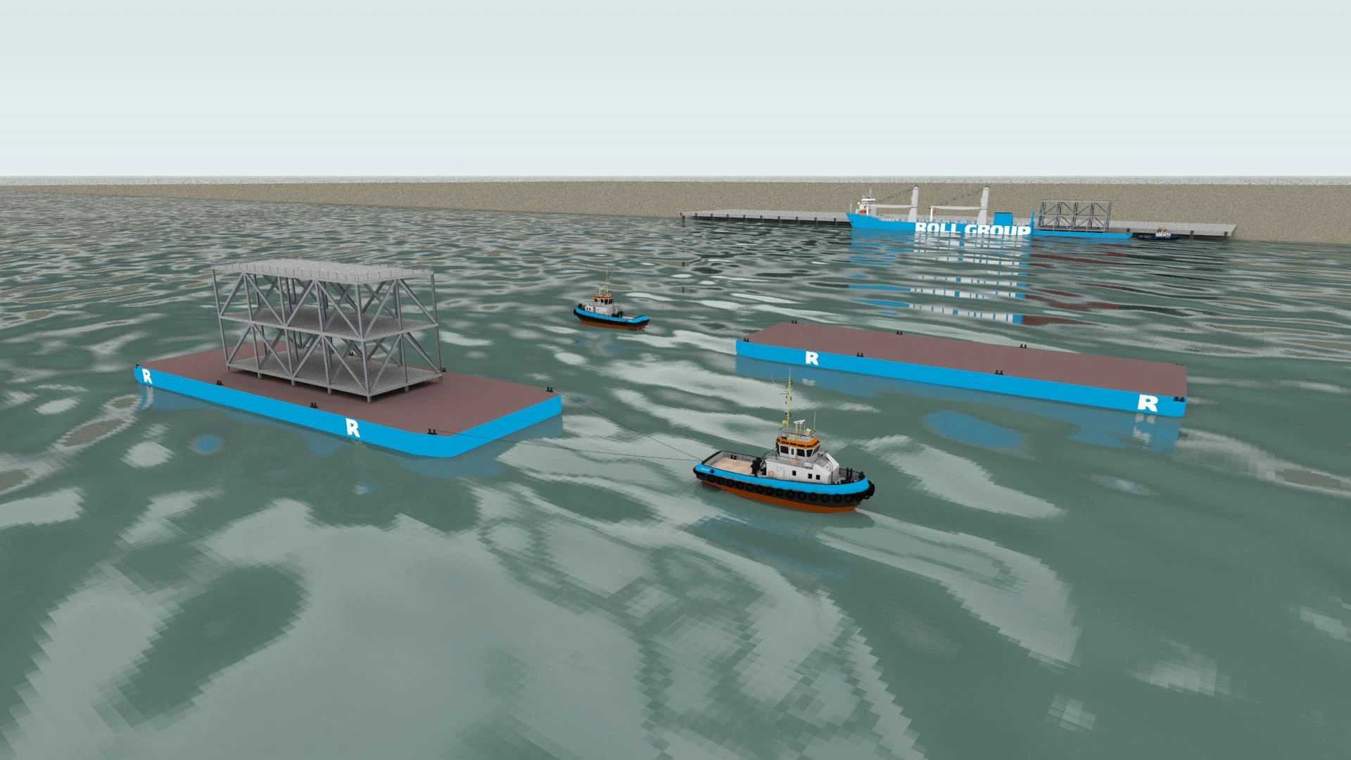 Illustration: Roll Group's new deck barges