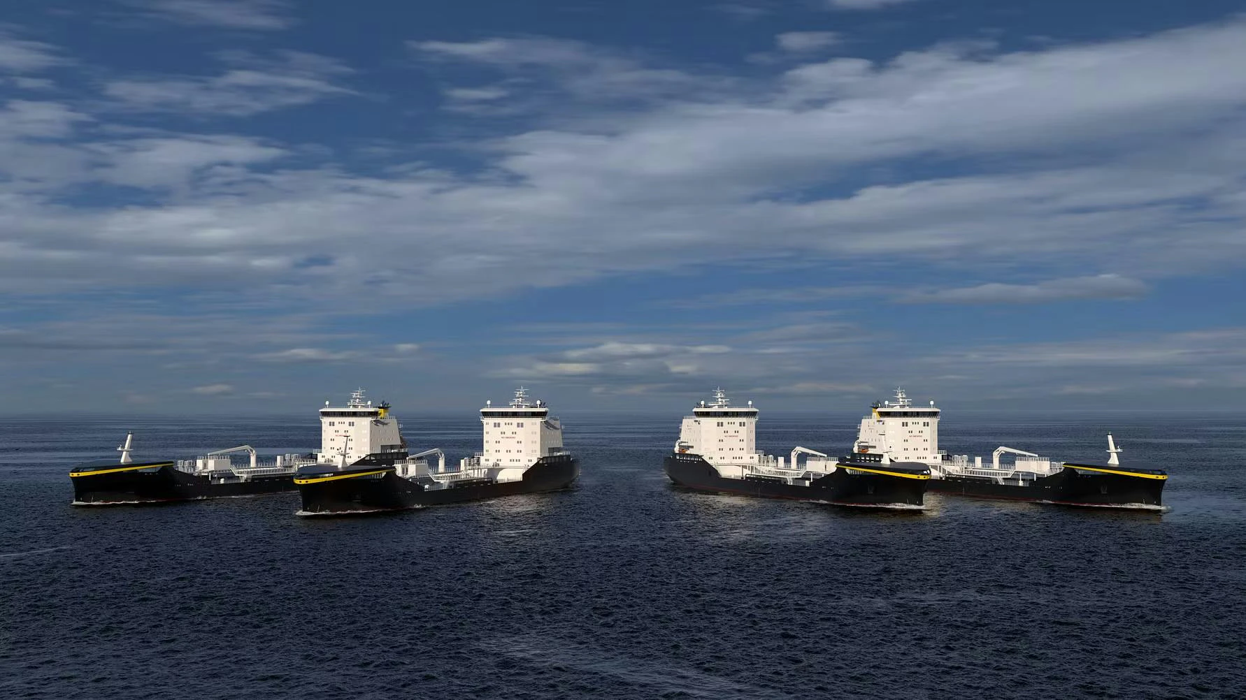 Concept image of Transpetro&rsquo;s new methanol/ethanol-ready tanker fleet