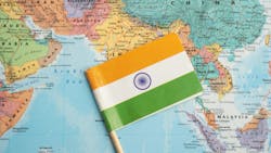 India map and flag India map and flag
