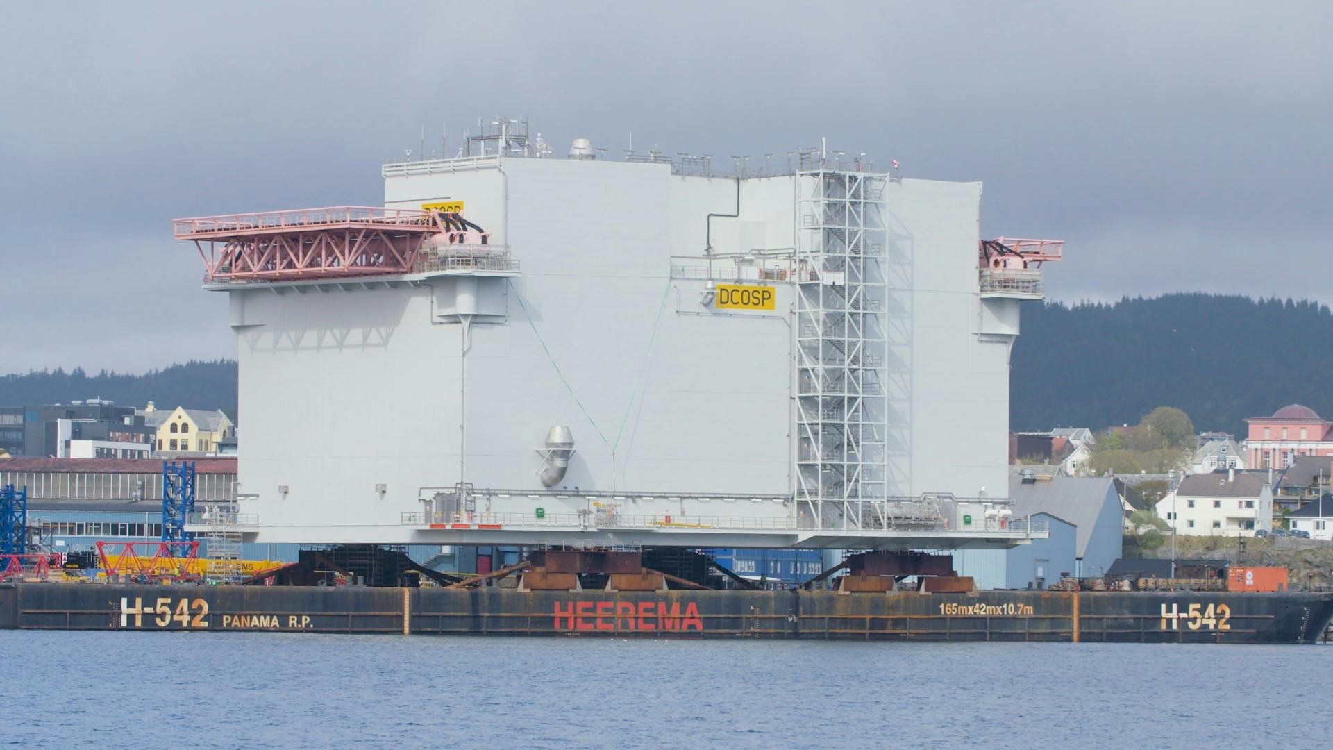 ABB Dogger Bank substation at dock