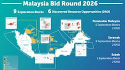 Malaysia Bid Round 2026 map Malaysia Bid Round 2026 map
