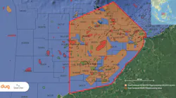 Map: multi-client 3D seismic data reprocessing offshore East Sarawak