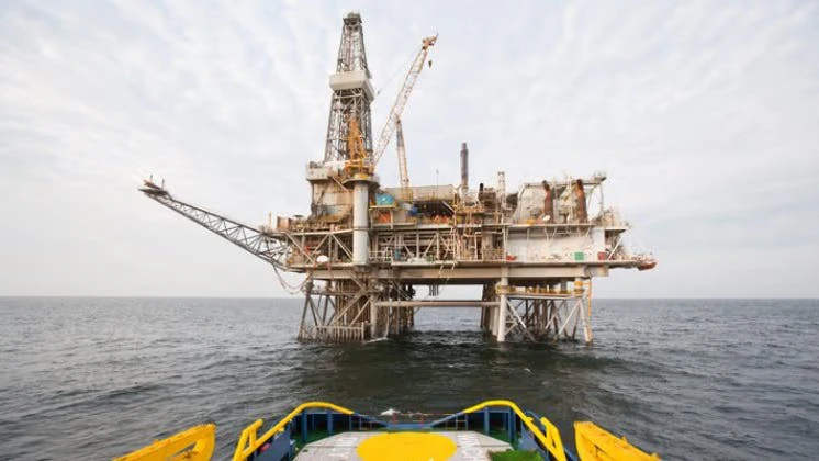 bp's offshore Chirag platform in the Caspian Sea