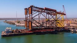 Farzad field jacket heads for Iran-Saudi offshore border Farzad field jacket heads for Iran-Saudi offshore border