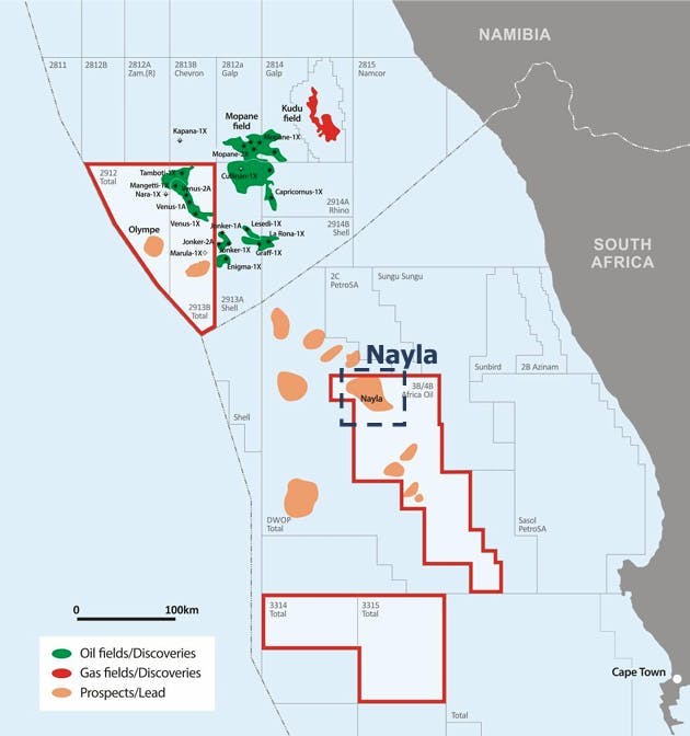 Meren Energy's Orange Basin map Meren Energy's Orange Basin map