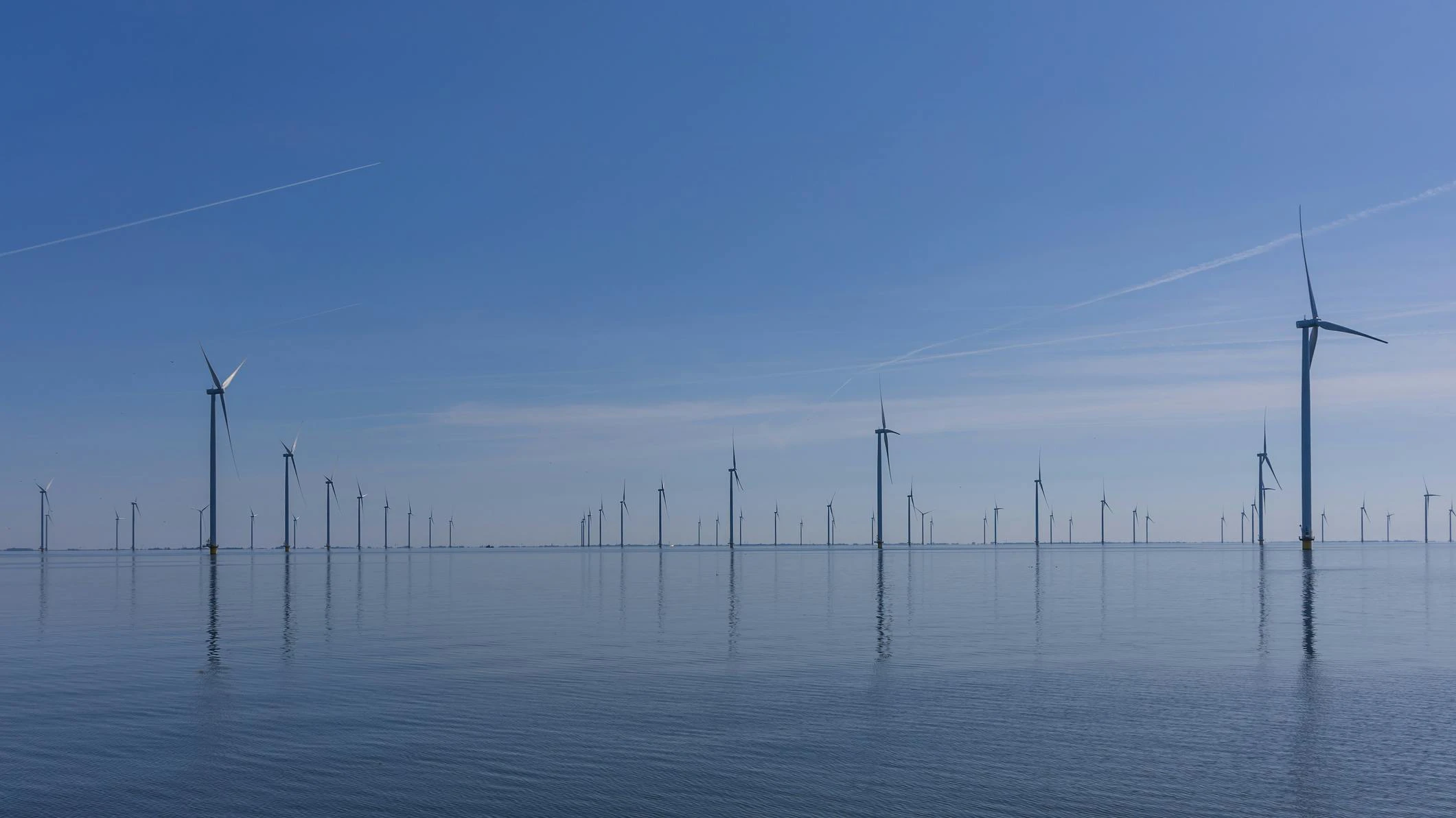 offshore wind turbines near Netherlands, Groningen province