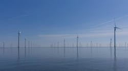 offshore wind turbines near Netherlands, Groningen province offshore wind turbines near Netherlands, Groningen province