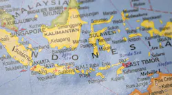 Map of Indonesia and the Java Sea Map of Indonesia and the Java Sea