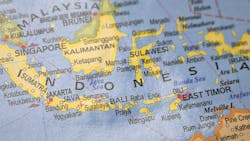 Map of Indonesia and the Java Sea Map of Indonesia and the Java Sea