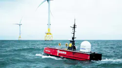 Blue Essence USV in the North Sea Blue Essence USV in the North Sea