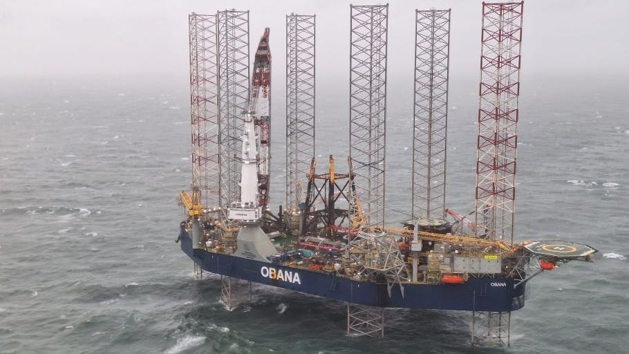 Obana self-elevating, heavy lift, jackup vessel