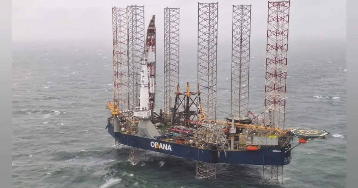 Obana Rig OBANA jackup removes multiple platform structures from two North Sea ...