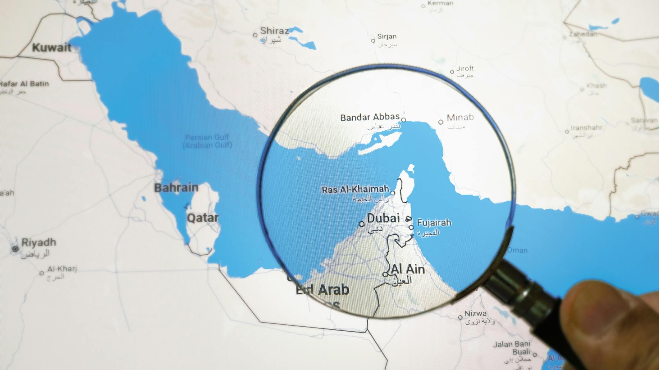Strait of Hormuz map