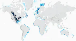 Global multi-client subsurface data library coverage Global multi-client subsurface data library coverage