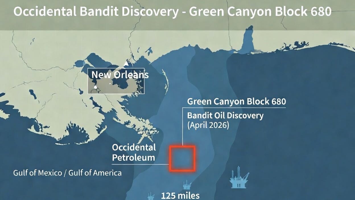 Occidental announces Bandit discovery in Green Canyon Block 680