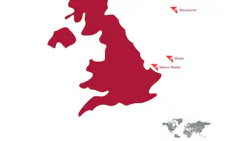 Map of Saturn Banks area in the North Sea Map of Saturn Banks area in the North Sea