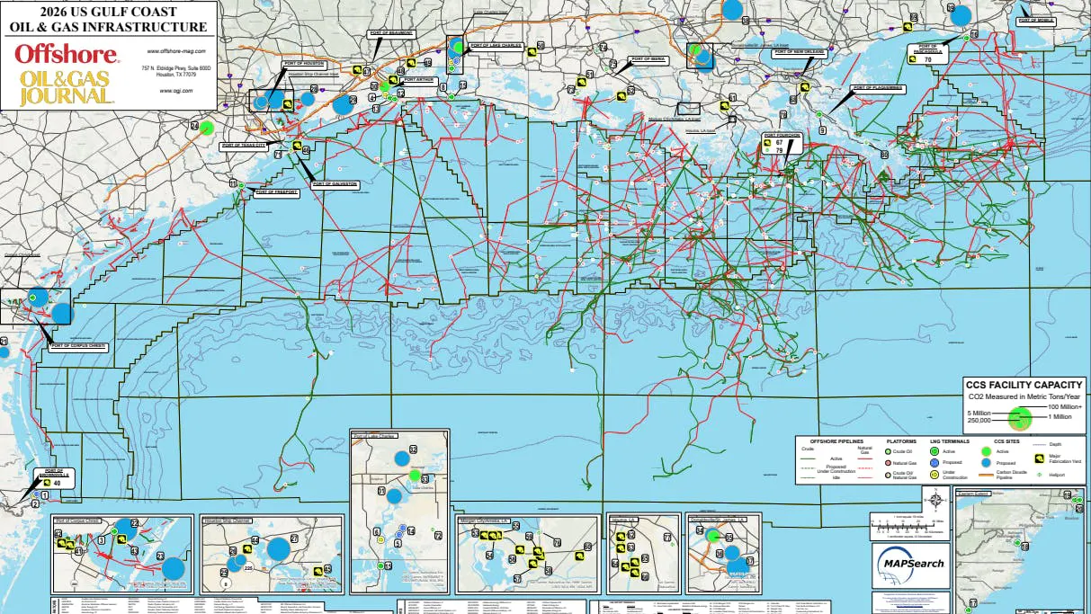 2026 US Gulf Coast Oil Gas Infrastructure Map Offshore Magazine 2026 US Gulf Coast Oil Gas Infrastructure Map Offshore Magazine