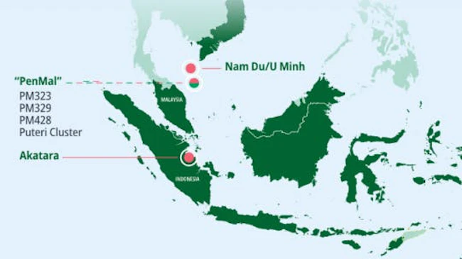 offshore Vietnam assets map