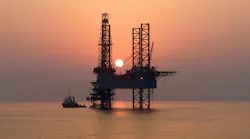 offshore rig in the Persian Gulf