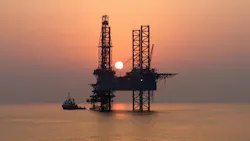 offshore rig in the Persian Gulf offshore rig in the Persian Gulf