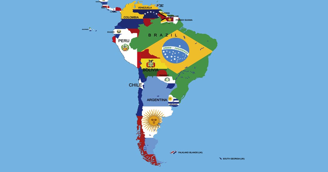 South America map
