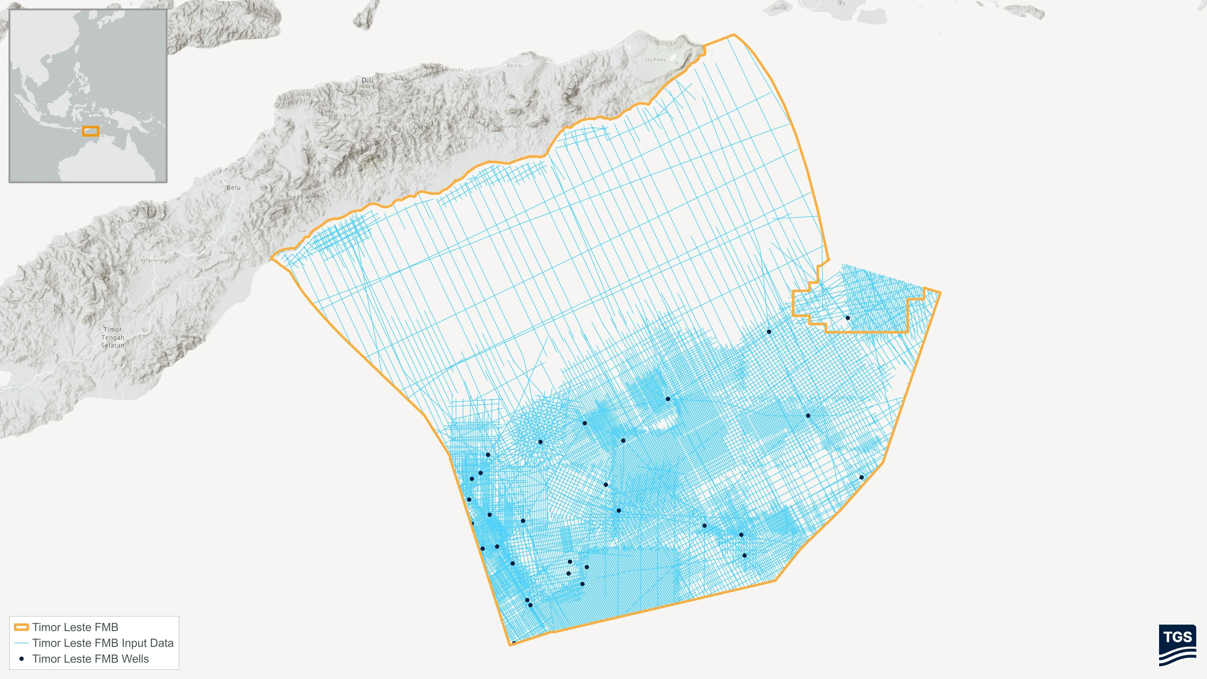 TGS Timor-Leste map