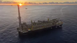 Petrobras' P-79 platform offshore Brazil Petrobras' P-79 platform offshore Brazil