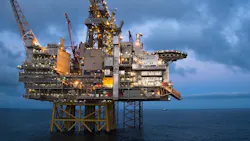 Gina Krog platform in the North Sea Gina Krog platform in the North Sea
