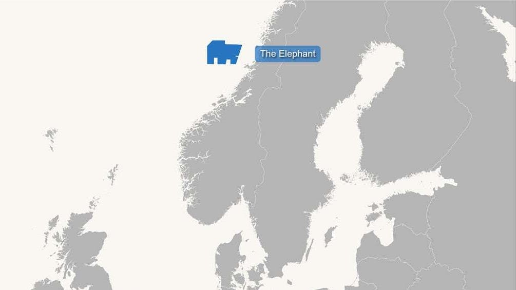 Map: TGS&rsquo; Elephant project in the Norwegian Sea