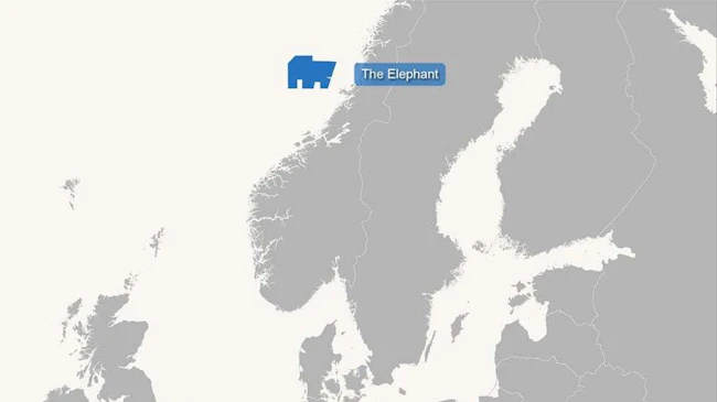 Map: TGS&rsquo; Elephant project in the Norwegian Sea